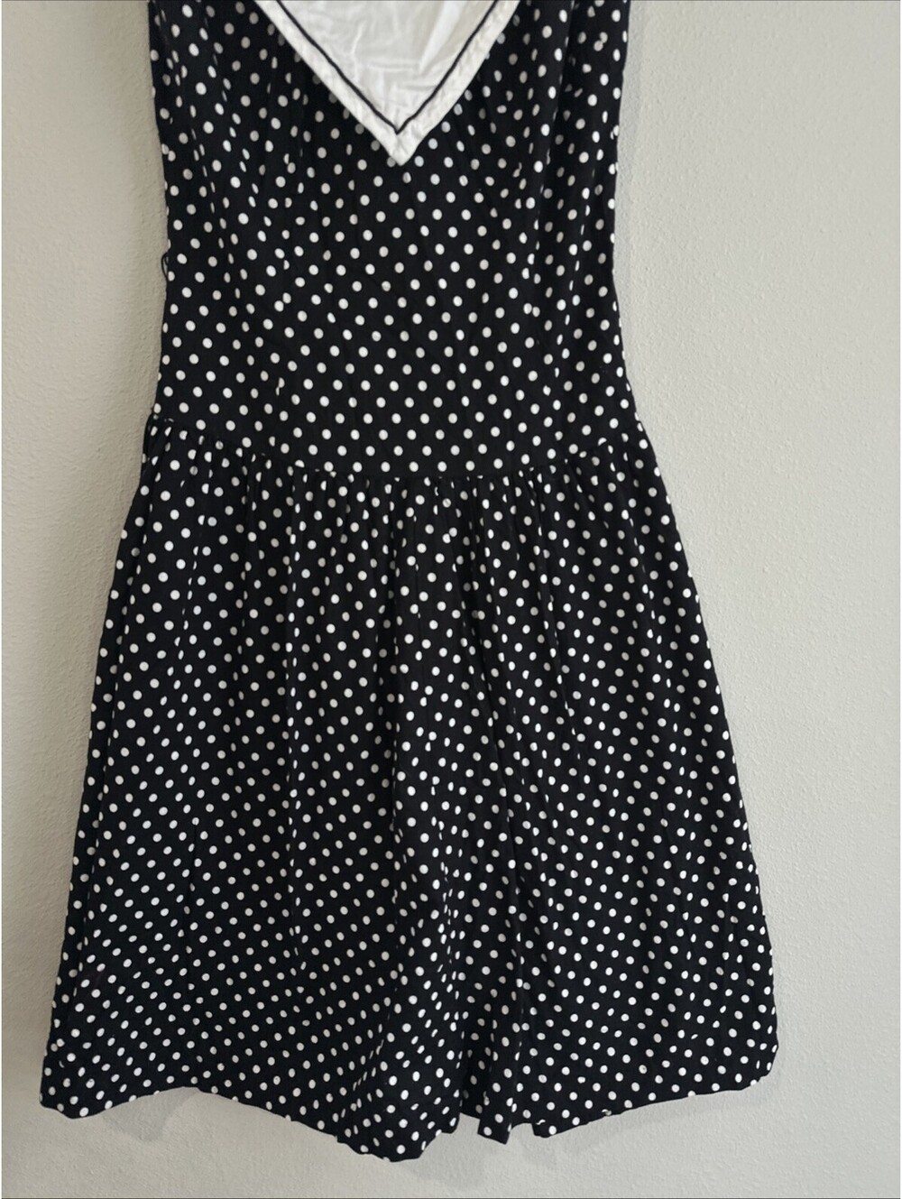 Vintage Lanz Originals Polka Dot Dress From The 1980s Made In USA Size 12